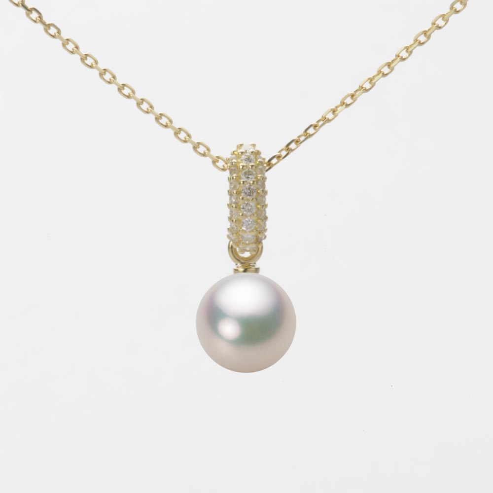 7.0mmアコヤ真珠ペンダント（シャンパンホワイト）