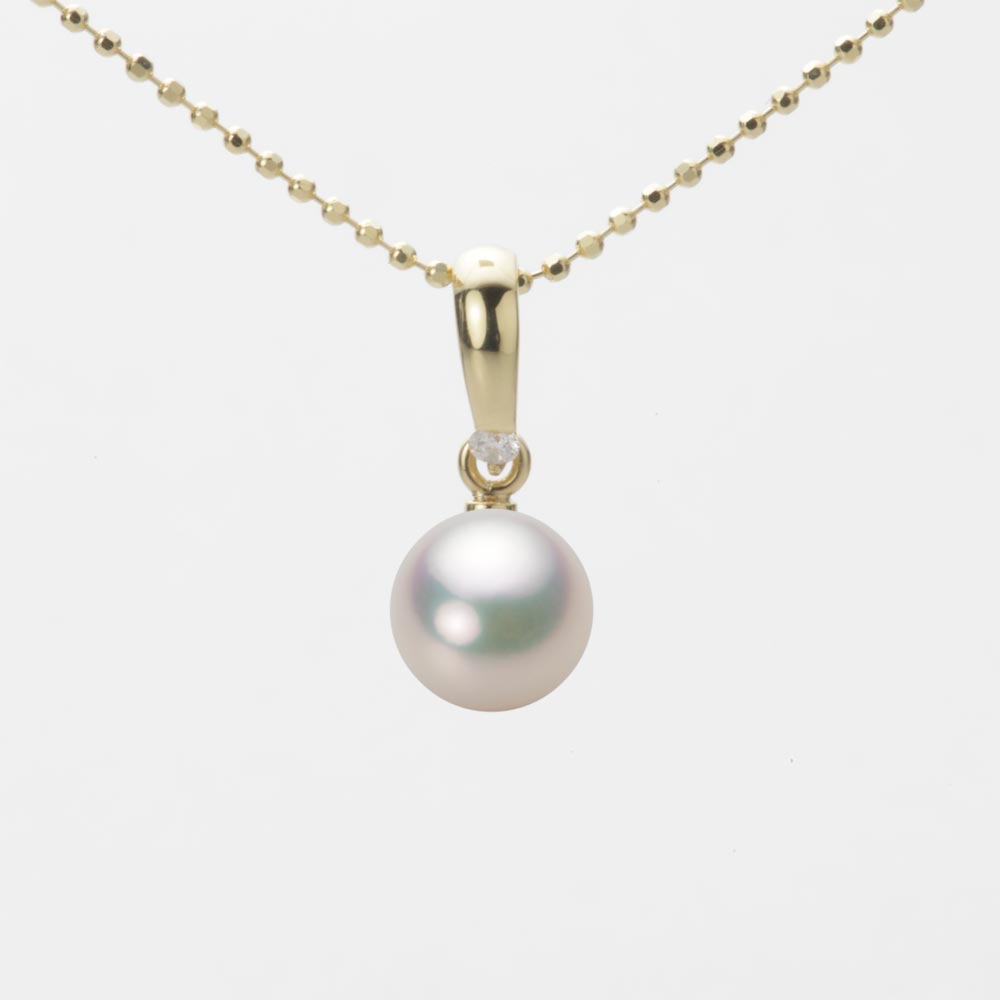 7.0mmアコヤ真珠ペンダント（シャンパンホワイト）