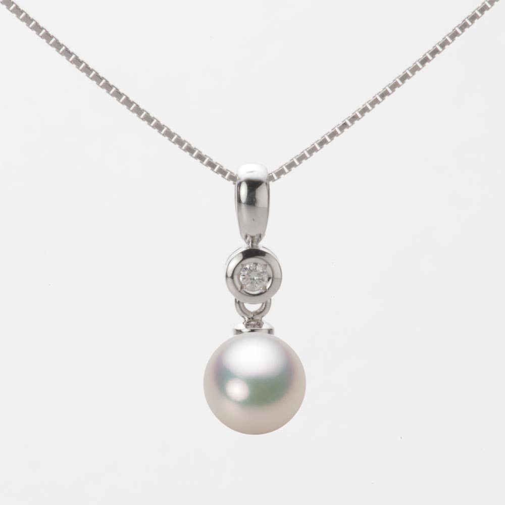 7.0mmアコヤ真珠ペンダント（シャンパンホワイト）