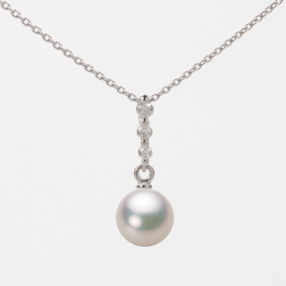 7.0mmアコヤ真珠ペンダント（シャンパンホワイト）