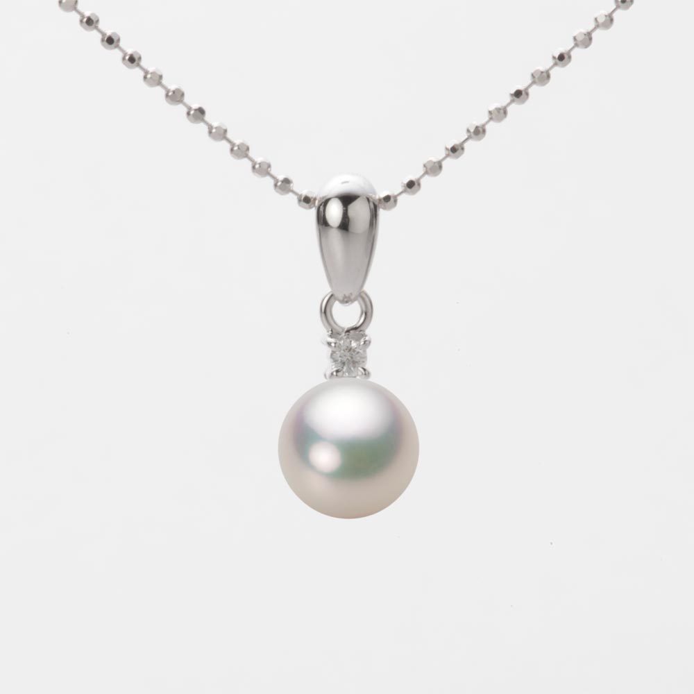 7.0mmアコヤ真珠ペンダント（シャンパンホワイト）