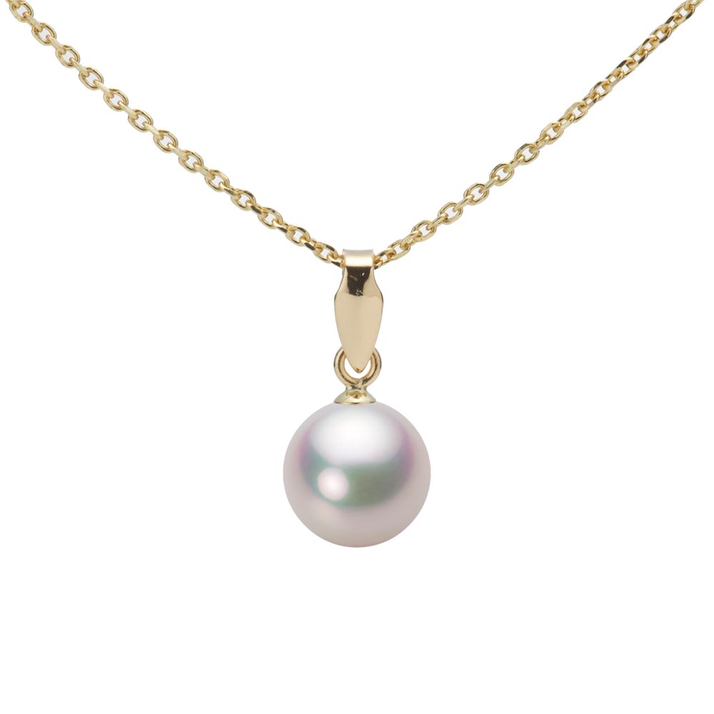 7.0mmアコヤ真珠ペンダント （ホワイトピンク・マリン）