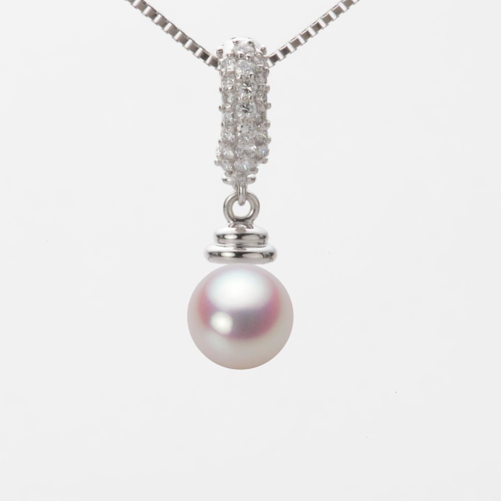 7.0mmアコヤ真珠ペンダント（ホワイトピンク・ロゼ）