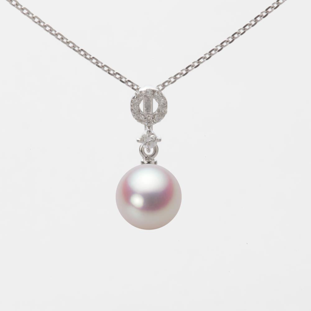 7.0mmアコヤ真珠ペンダント（ホワイトピンク・ロゼ）