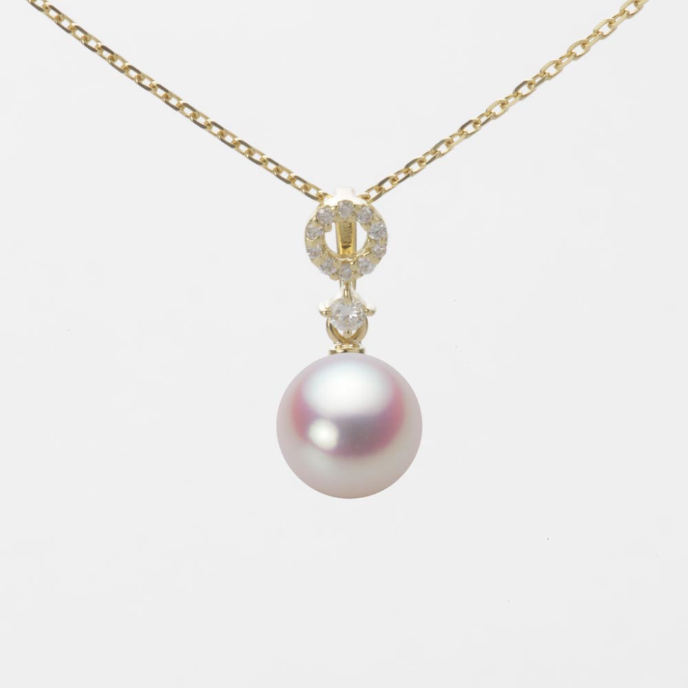 7.0mmアコヤ真珠ペンダント（ホワイトピンク・ロゼ）