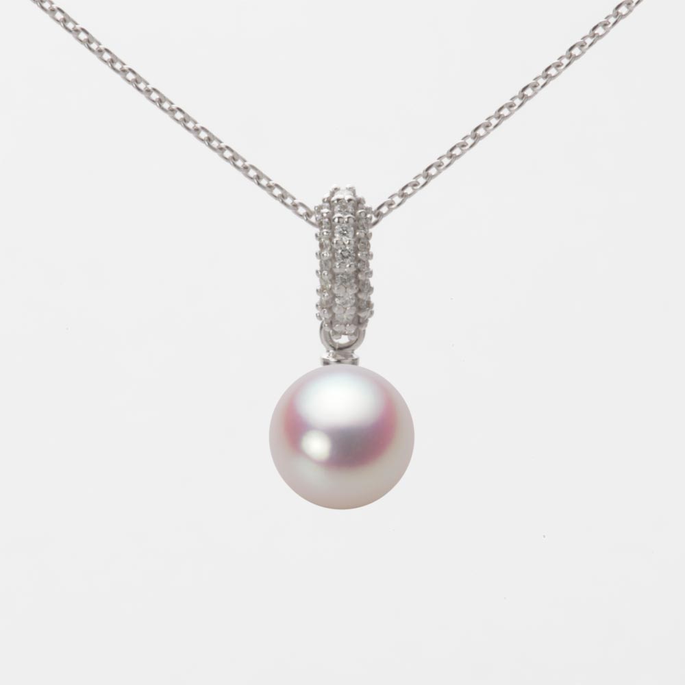 7.0mmアコヤ真珠ペンダント（ホワイトピンク・ロゼ）