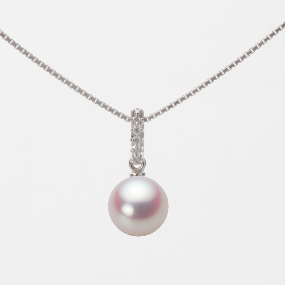 7.0mmアコヤ真珠ペンダント（ホワイトピンク・ロゼ）