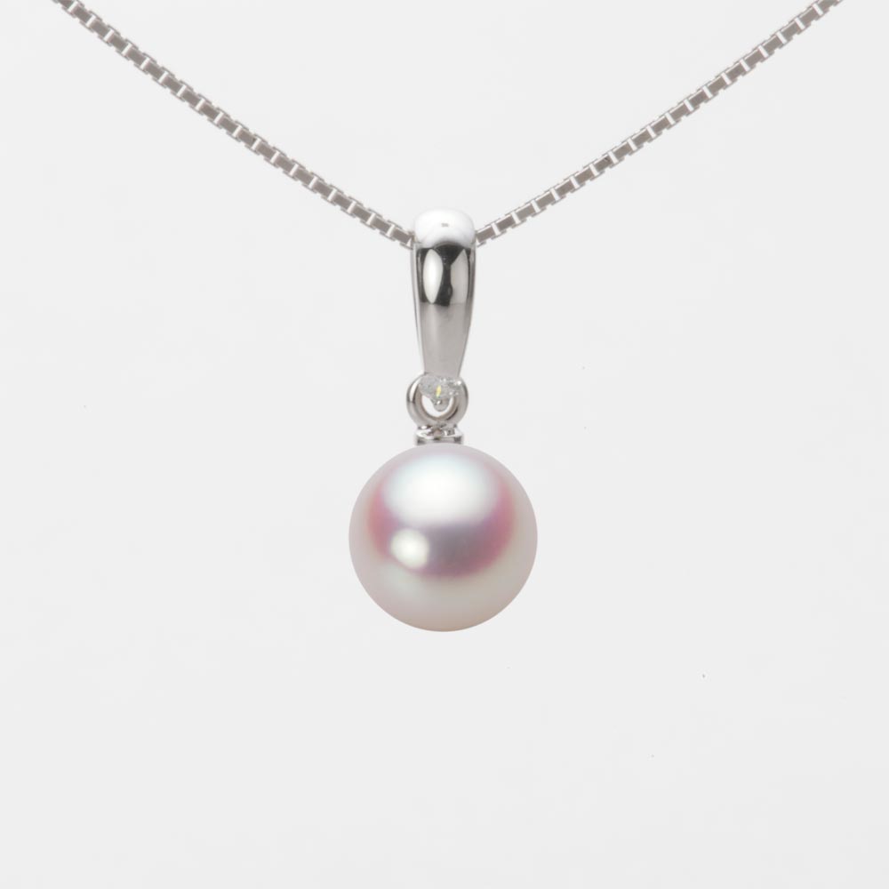 7.0mmアコヤ真珠ペンダント（ホワイトピンク・ロゼ）