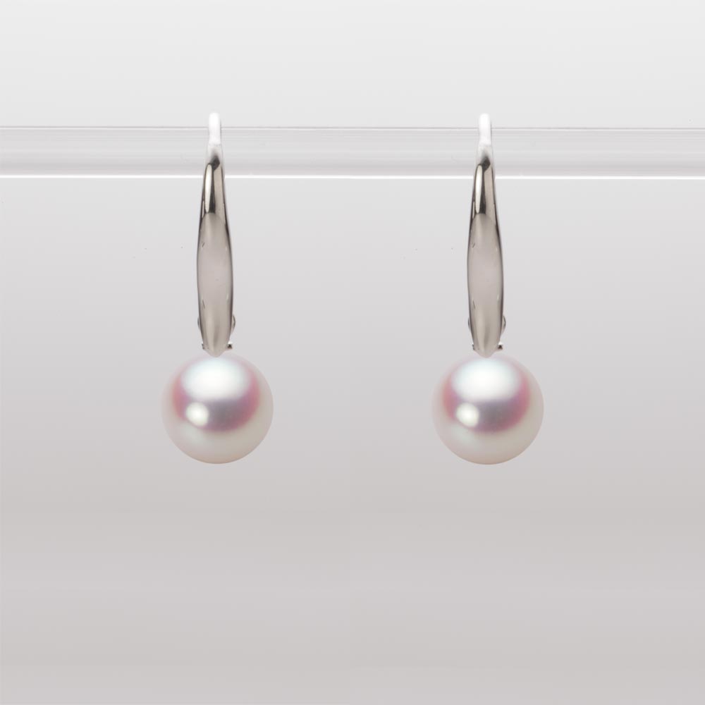 7.0mmアコヤ真珠ピアス（ホワイトピンク・ロゼ）