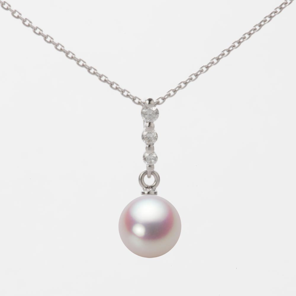 7.0mmアコヤ真珠ペンダント（ホワイトピンク・ロゼ）