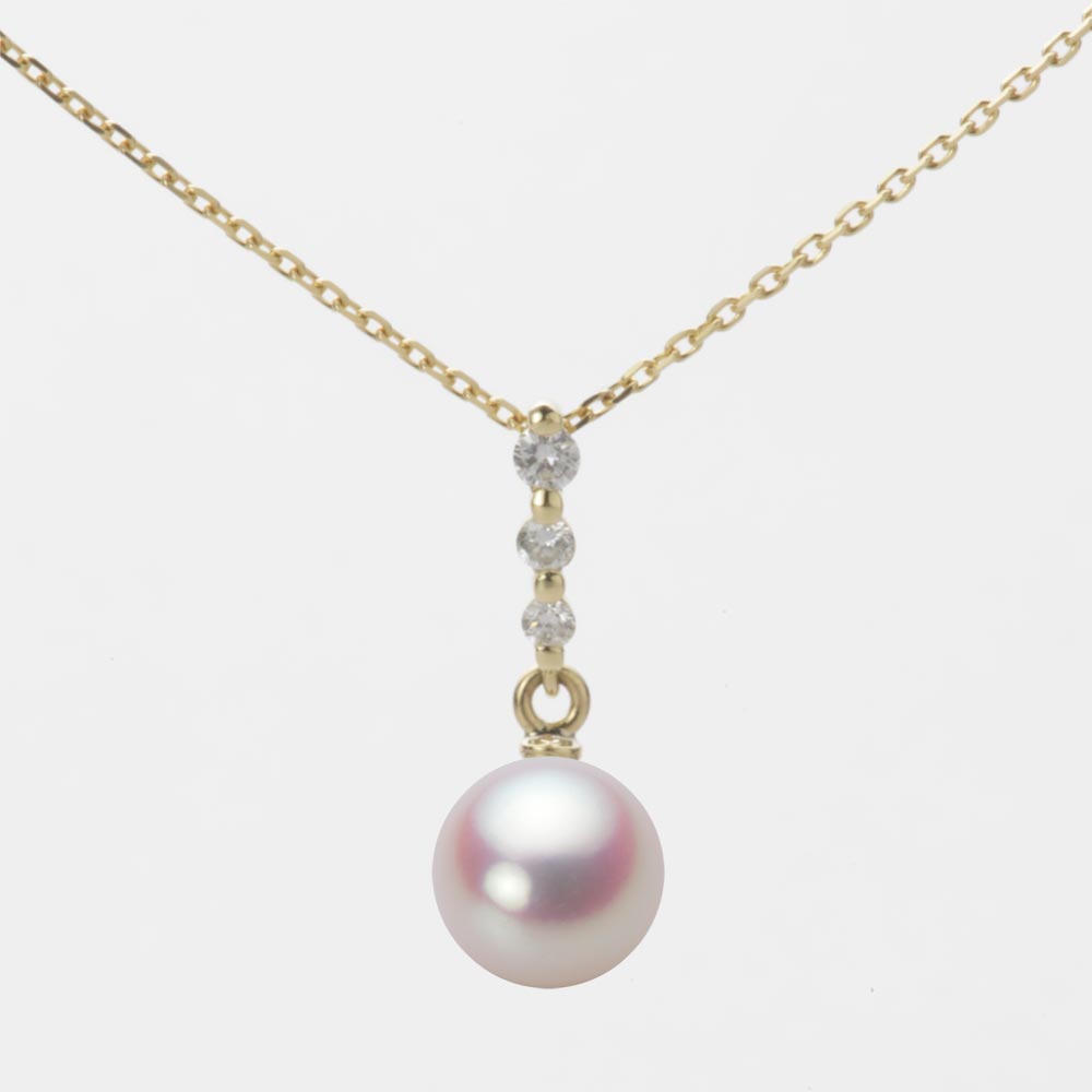 7.0mmアコヤ真珠ペンダント（ホワイトピンク・ロゼ）