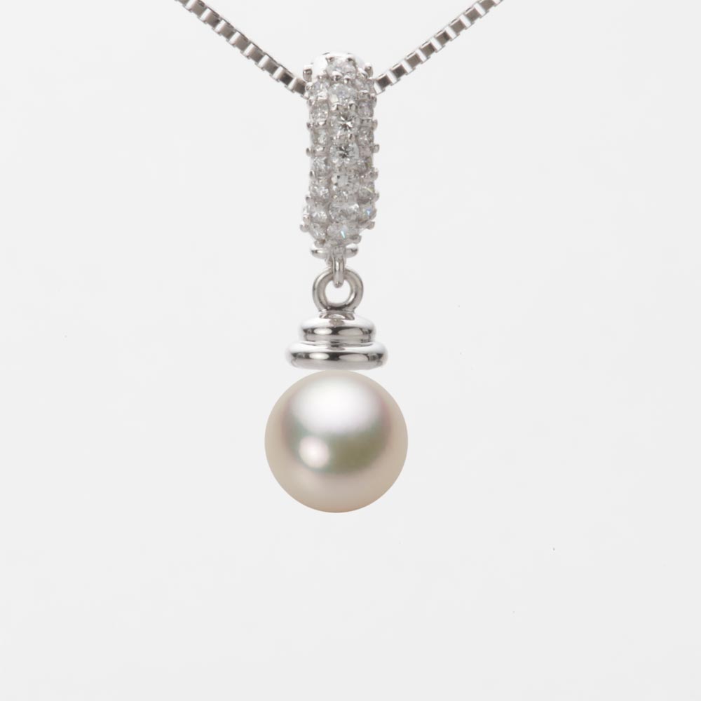 7.0mmアコヤ真珠ペンダント（シャンパンゴールド）