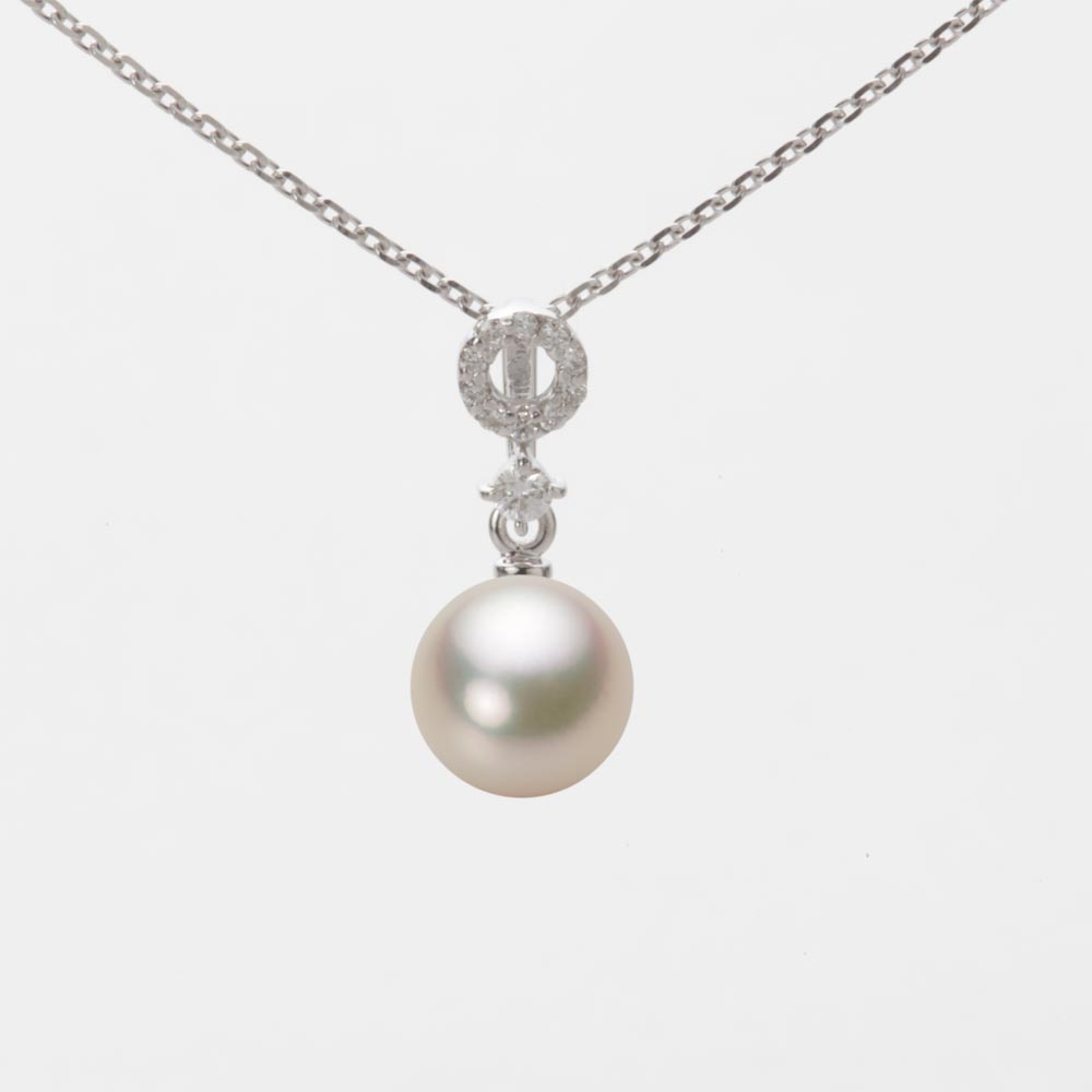 7.0mmアコヤ真珠ペンダント（シャンパンゴールド）