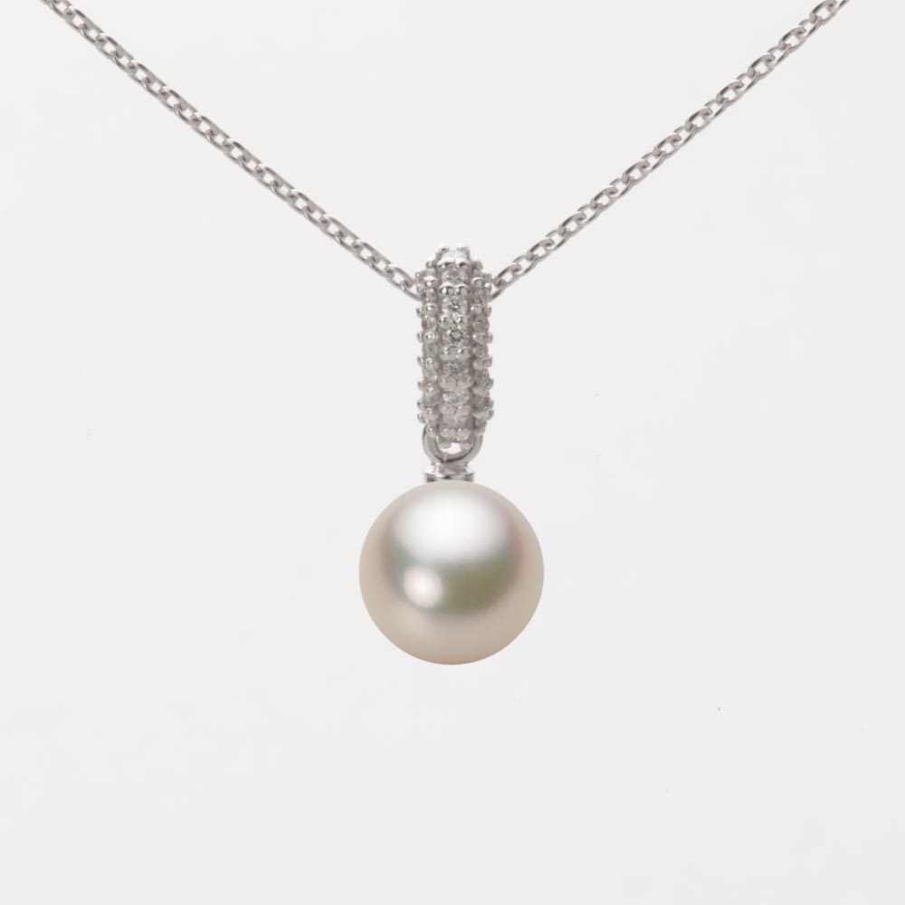 7.0mmアコヤ真珠ペンダント（シャンパンゴールド）