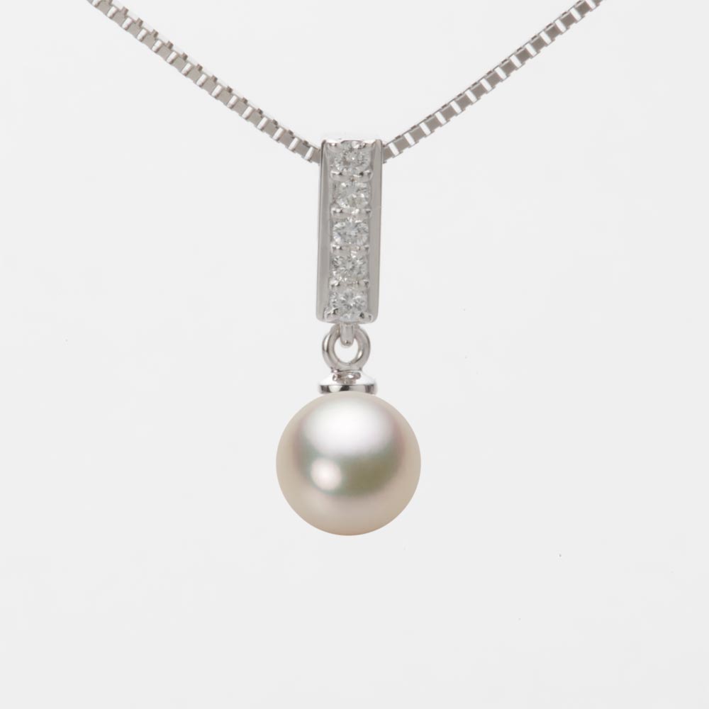 7.0mmアコヤ真珠ペンダント（シャンパンゴールド）