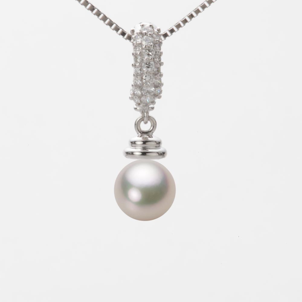 7.0mmアコヤ真珠ペンダント（シャンパンホワイト）