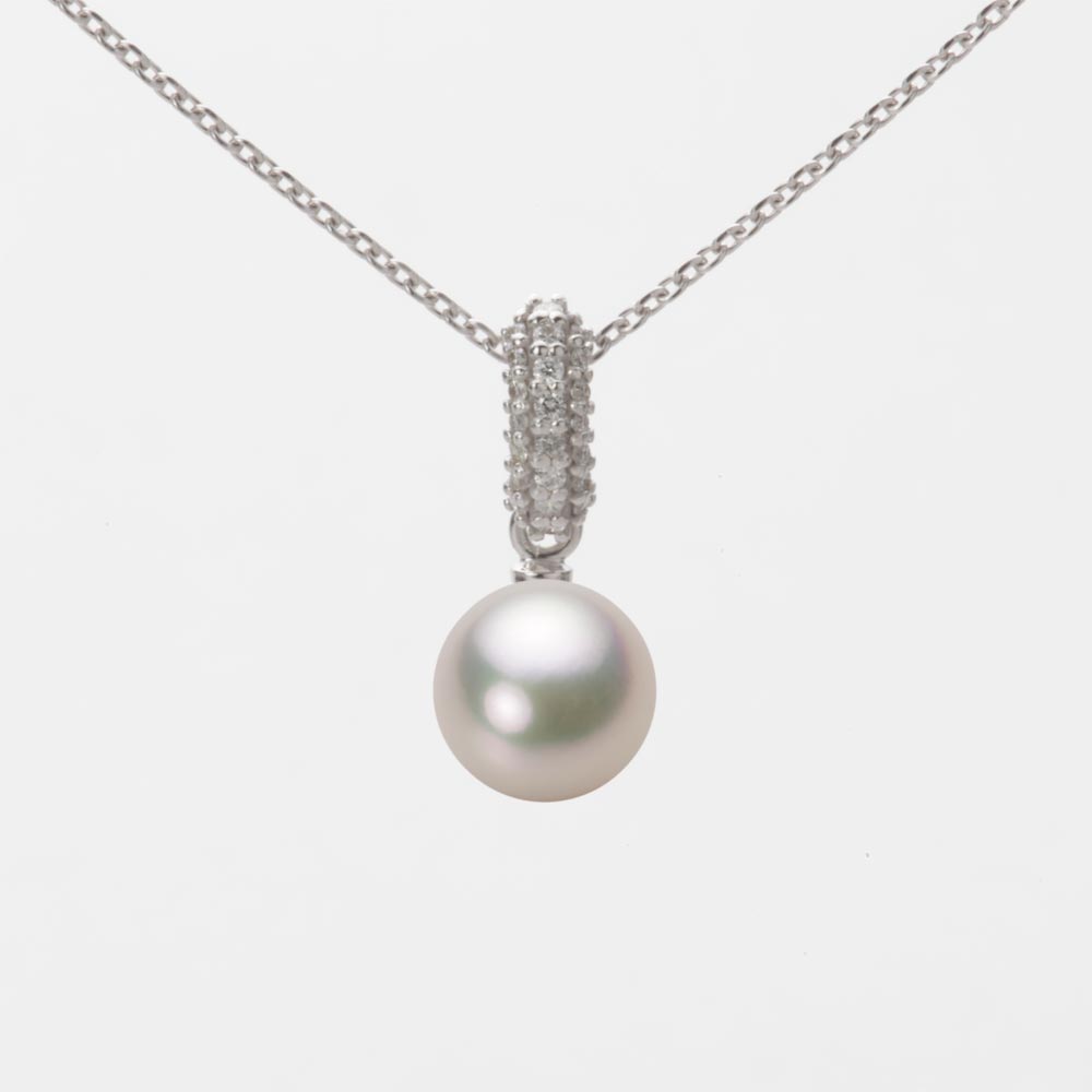 7.0mmアコヤ真珠ペンダント（シャンパンホワイト）