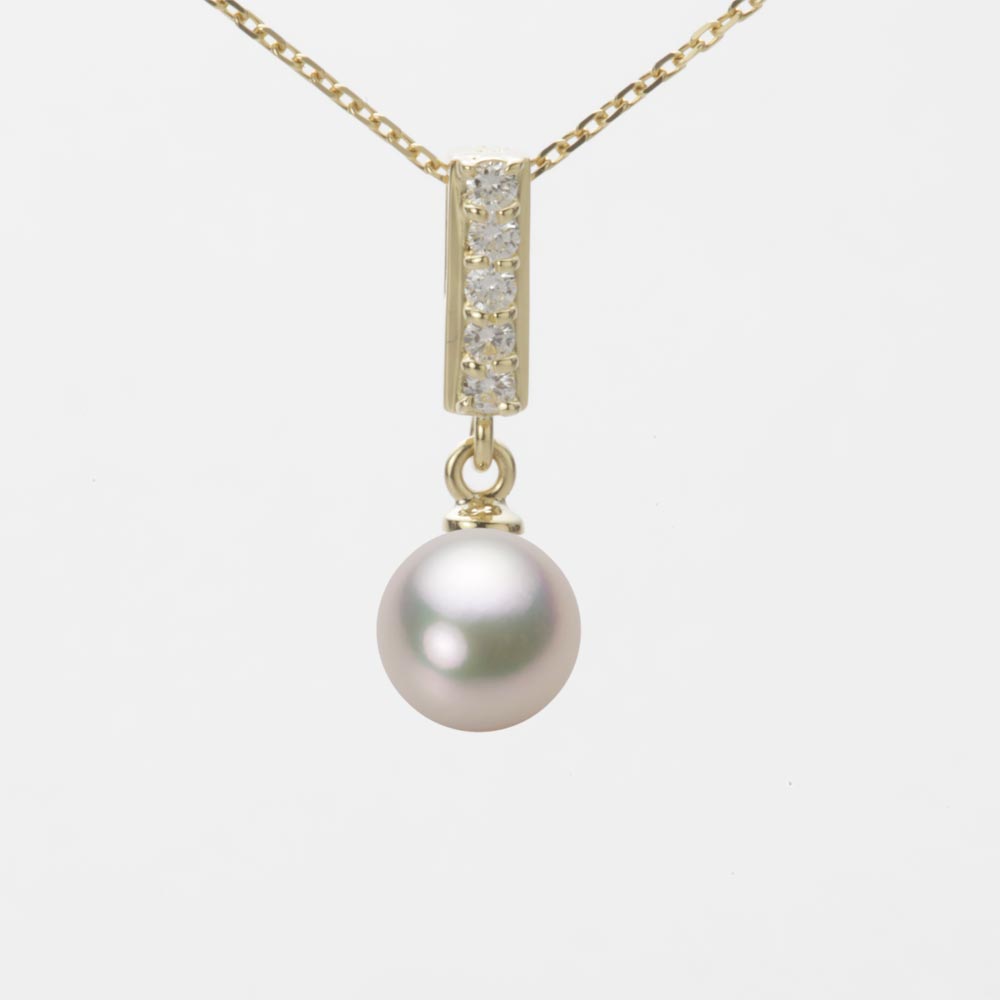 7.0mmアコヤ真珠ペンダント（シャンパンホワイト）