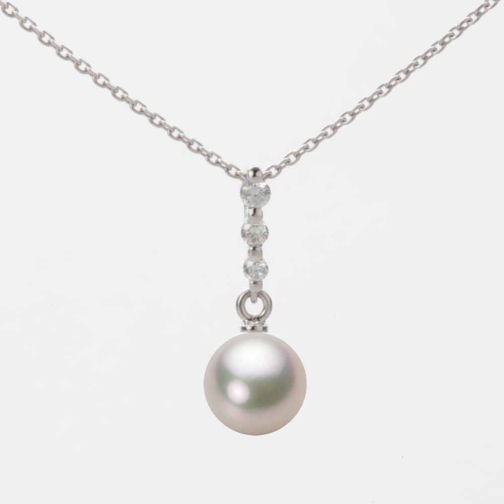 7.0mmアコヤ真珠ペンダント（シャンパンホワイト）