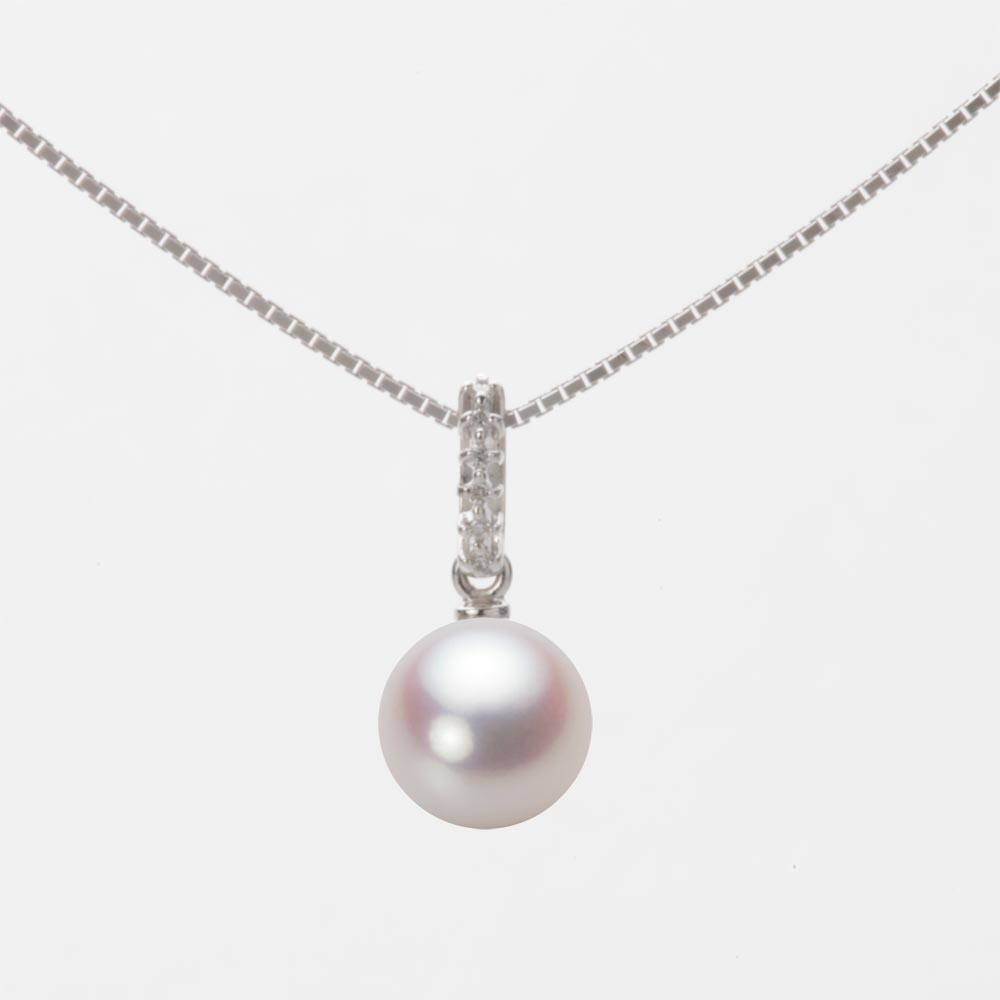 7.0mmアコヤ真珠ペンダント（ホワイトピンク・ロゼ）