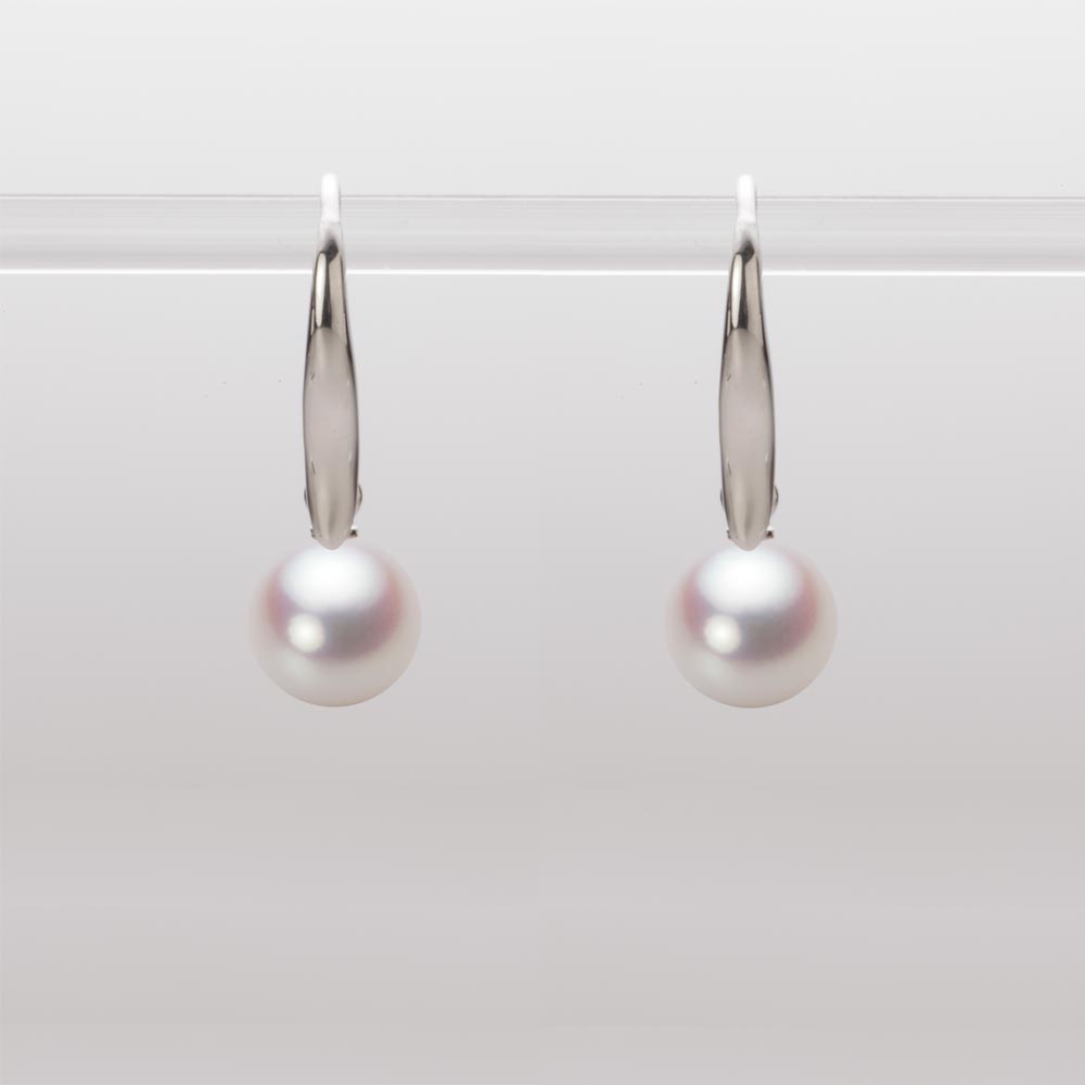 7.0mmアコヤ真珠ピアス（ホワイトピンク・ロゼ）