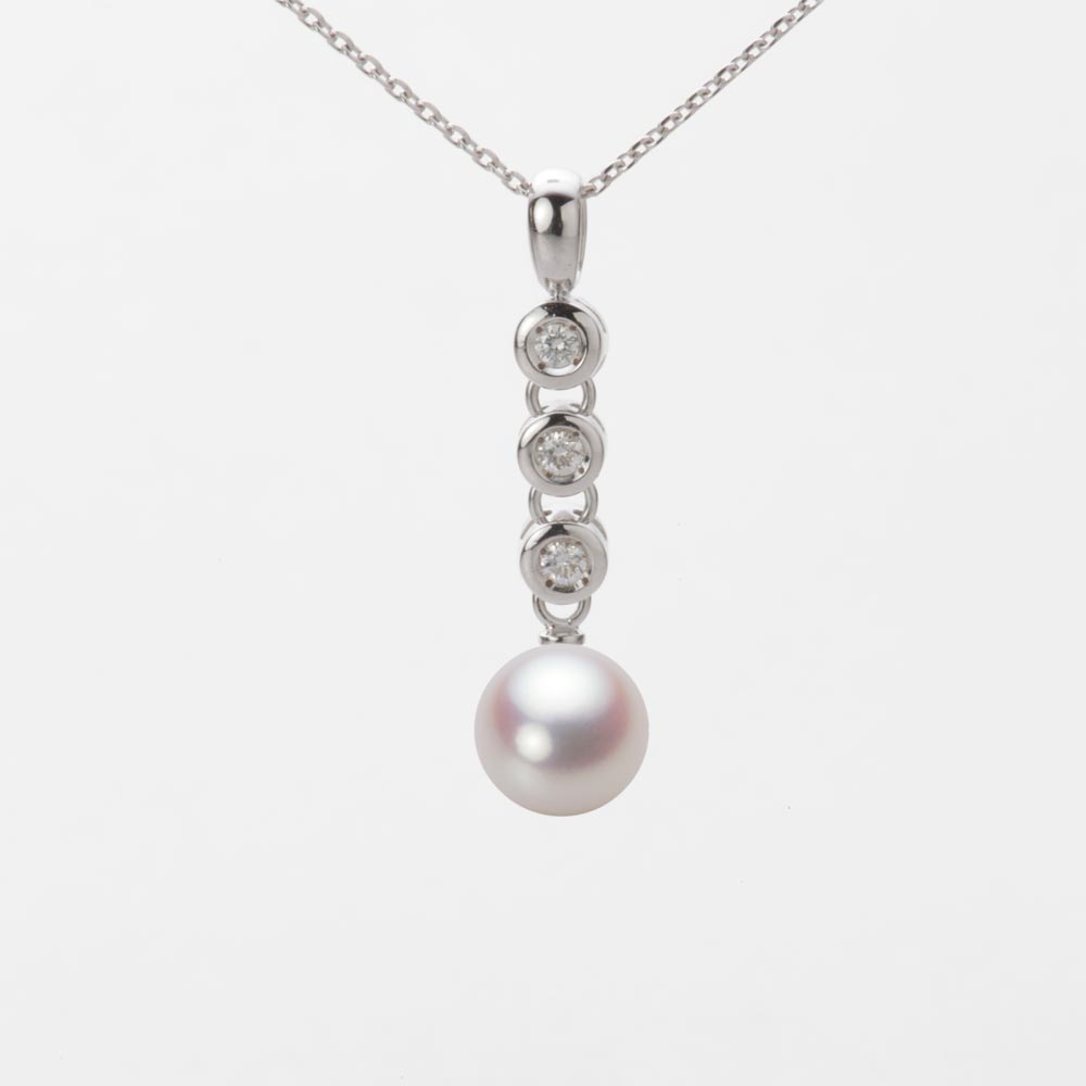 7.0mmアコヤ真珠ペンダント（ホワイトピンク・ロゼ）