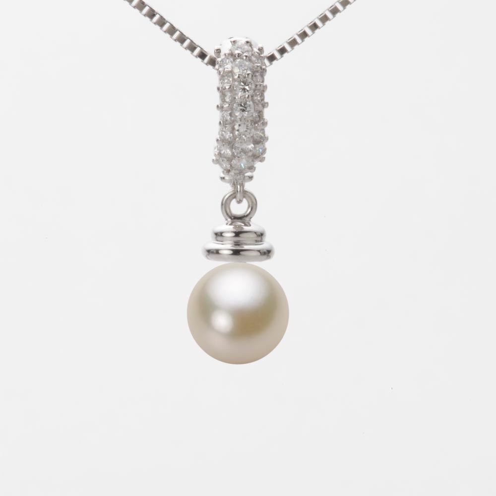 7.0mmアコヤ真珠ペンダント（シャンパンゴールド）