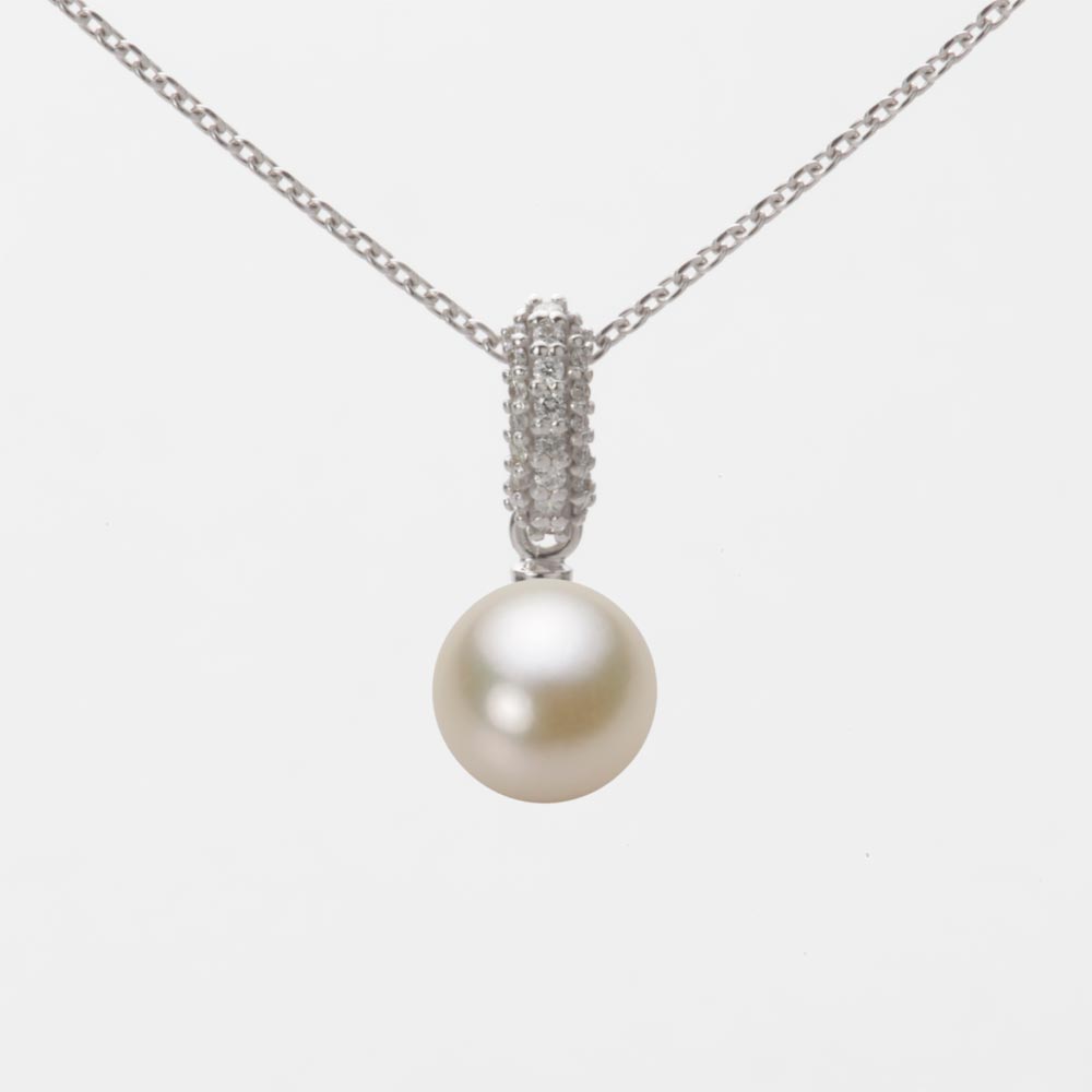 7.0mmアコヤ真珠ペンダント（シャンパンゴールド）