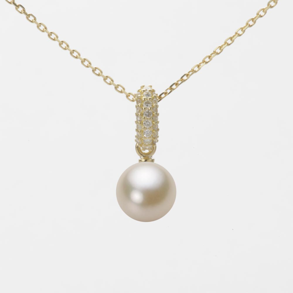 7.0mmアコヤ真珠ペンダント（シャンパンゴールド）