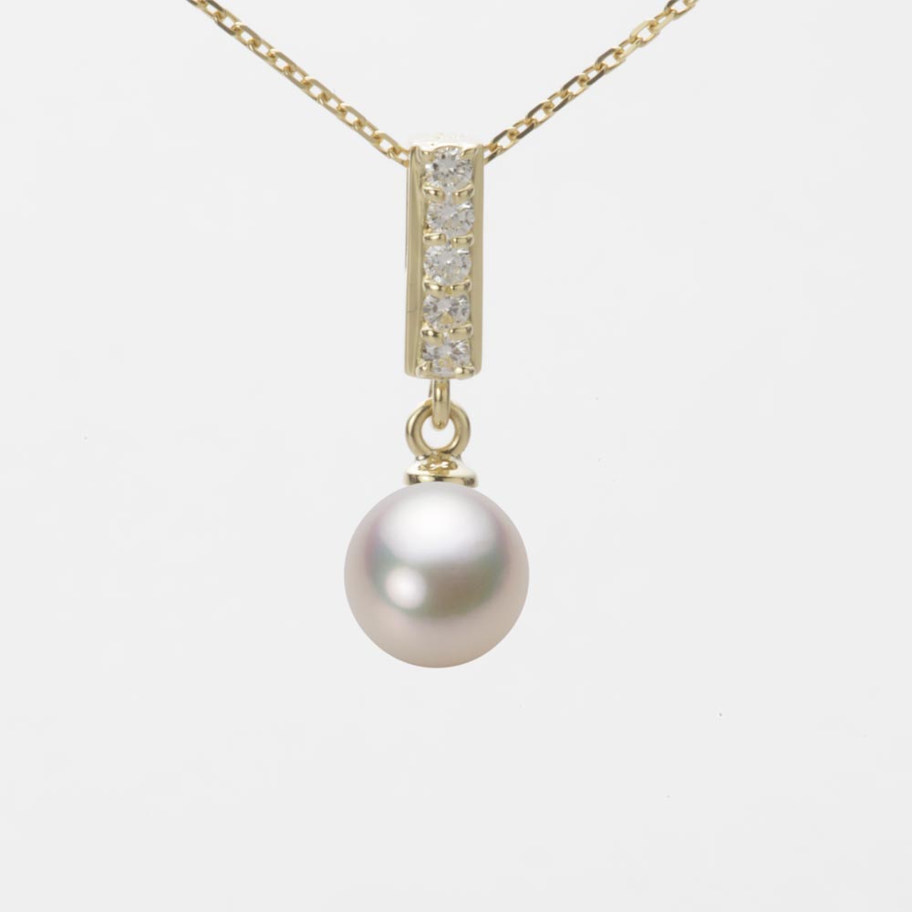 7.0mmアコヤ真珠ペンダント（シャンパンホワイト）