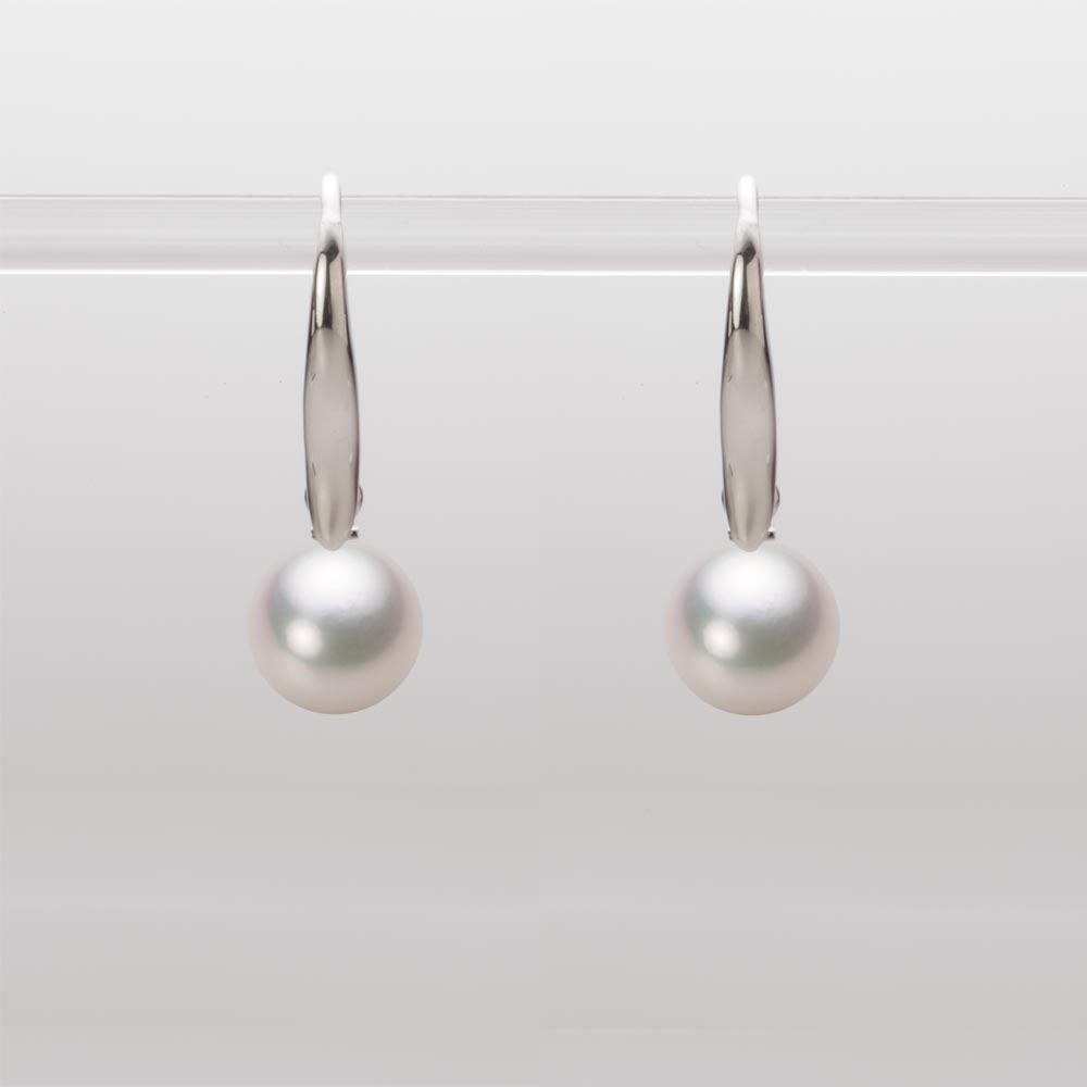 7.0mmアコヤ真珠ピアス（ホワイトピンク・マリン）