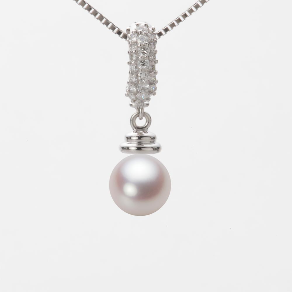 7.0mmアコヤ真珠ペンダント（ホワイトピンク・ロゼ）