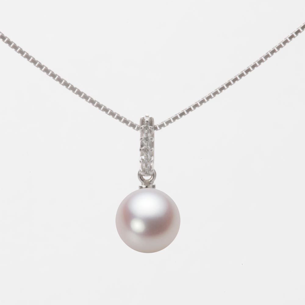 7.0mmアコヤ真珠ペンダント（ホワイトピンク・ロゼ）