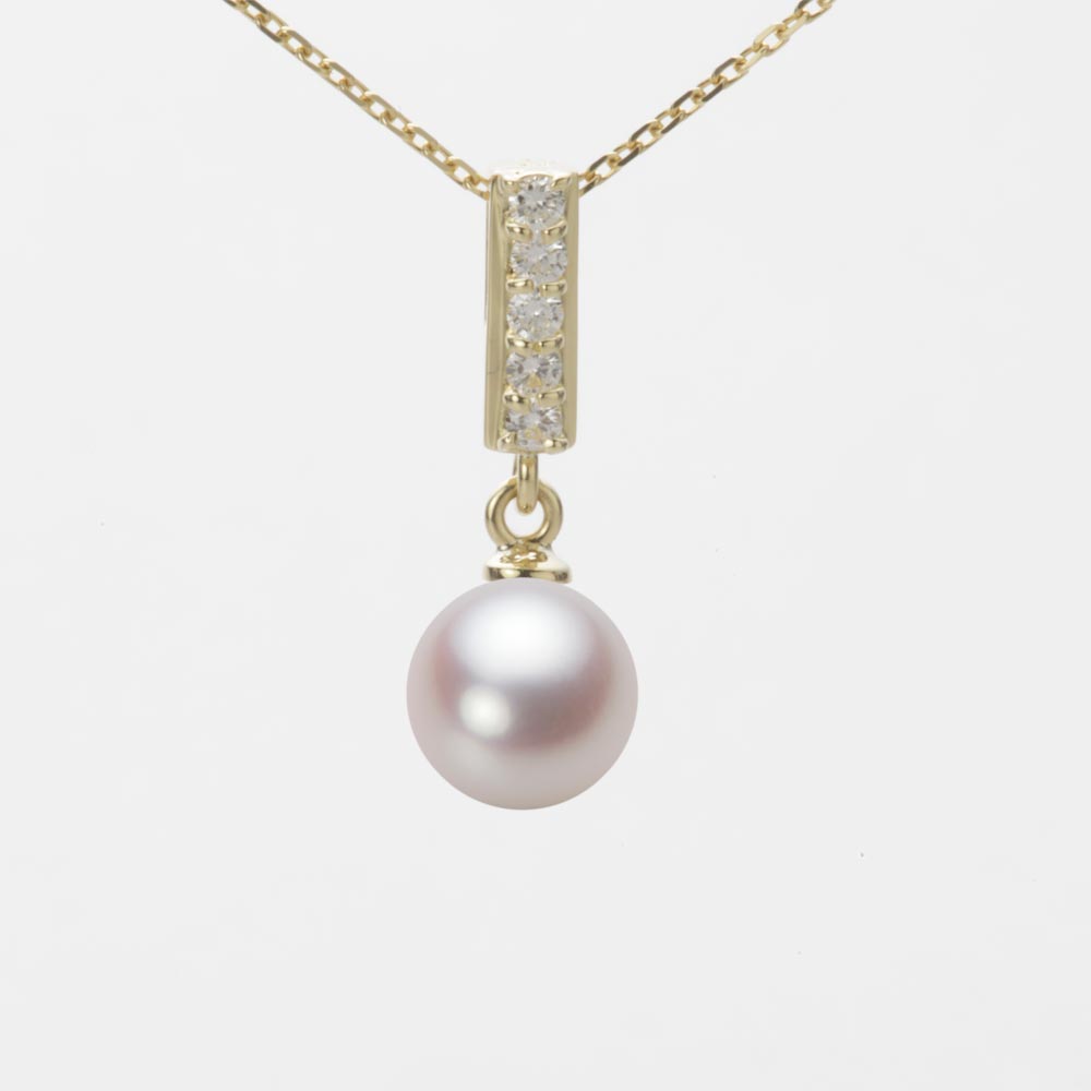 7.0mmアコヤ真珠ペンダント（ホワイトピンク・ロゼ）