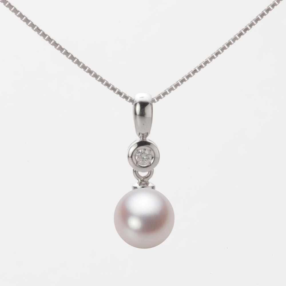 7.0mmアコヤ真珠ペンダント（ホワイトピンク・ロゼ）
