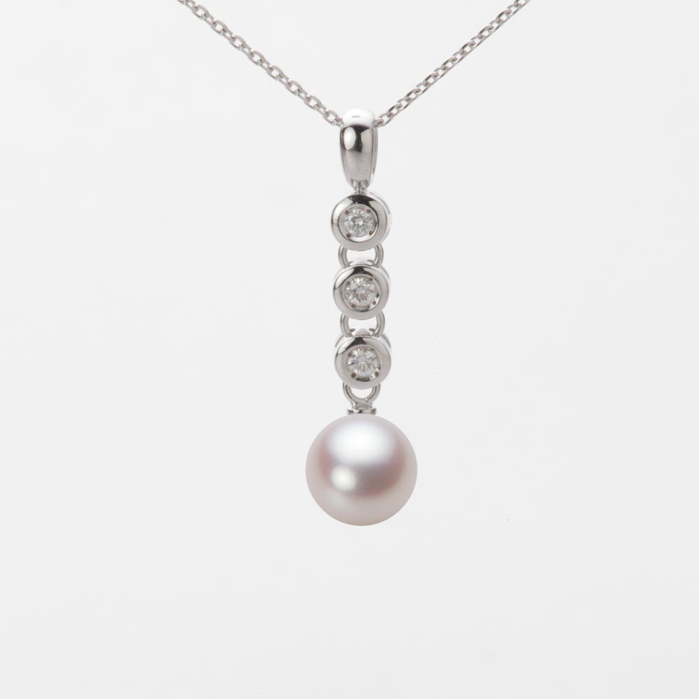 7.0mmアコヤ真珠ペンダント（ホワイトピンク・ロゼ）