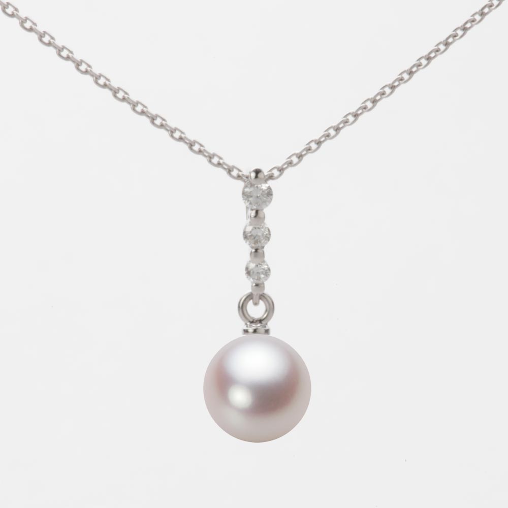7.0mmアコヤ真珠ペンダント（ホワイトピンク・ロゼ）
