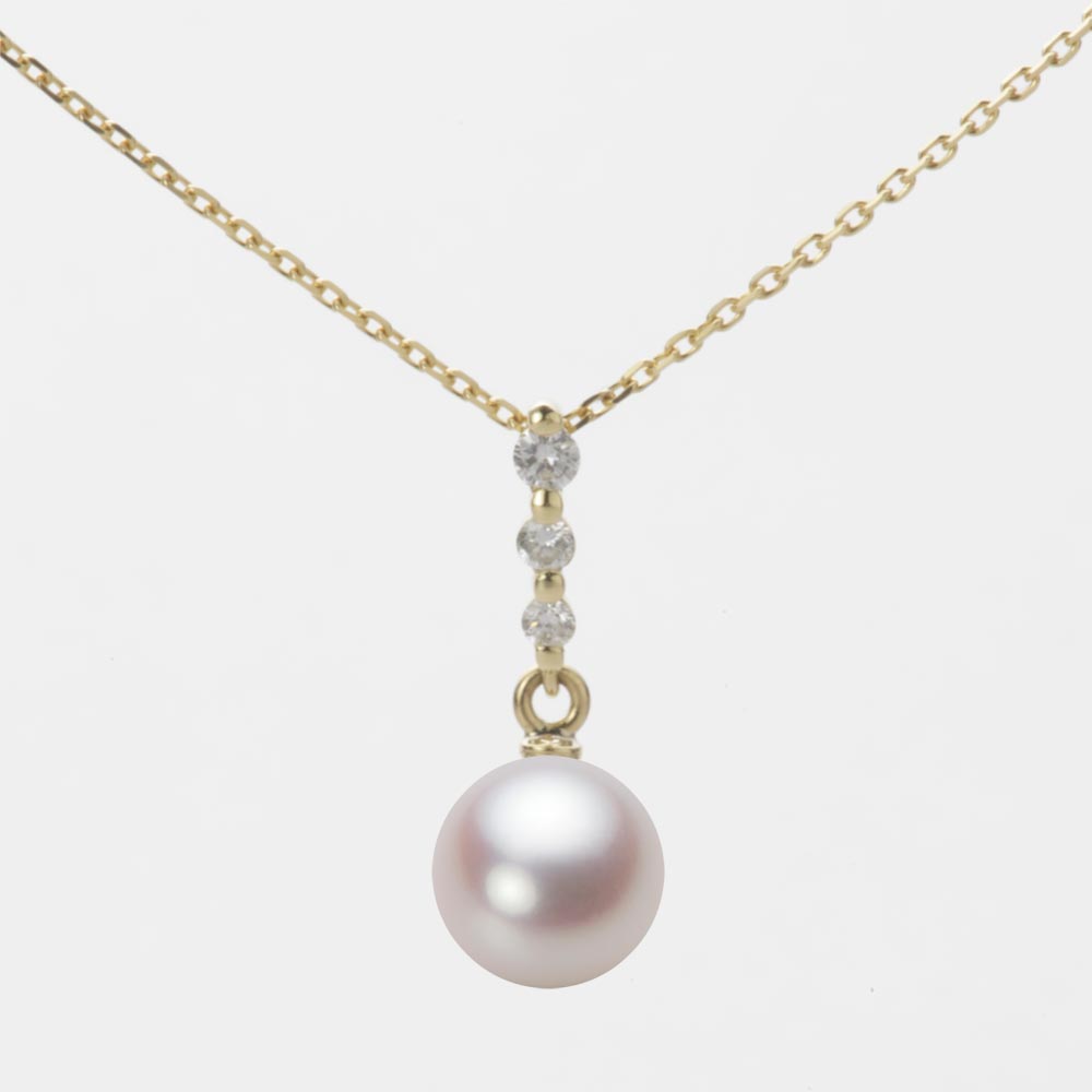 7.0mmアコヤ真珠ペンダント（ホワイトピンク・ロゼ）