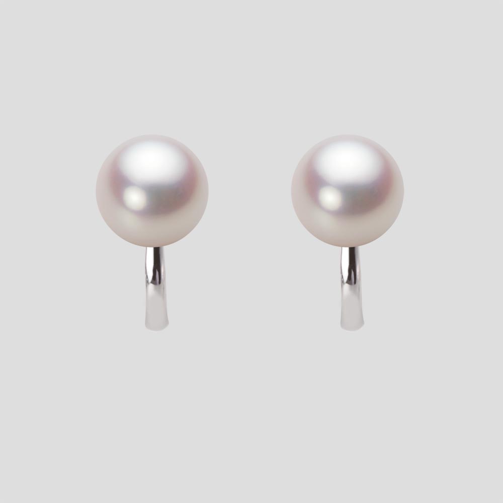 7.5mm アコヤ真珠イヤリング （ホワイトピンク・ロゼ）