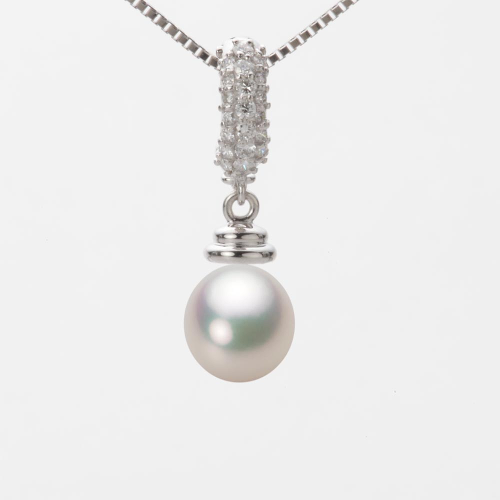 7.5mm アコヤ真珠ペンダント （シャンパンホワイト）