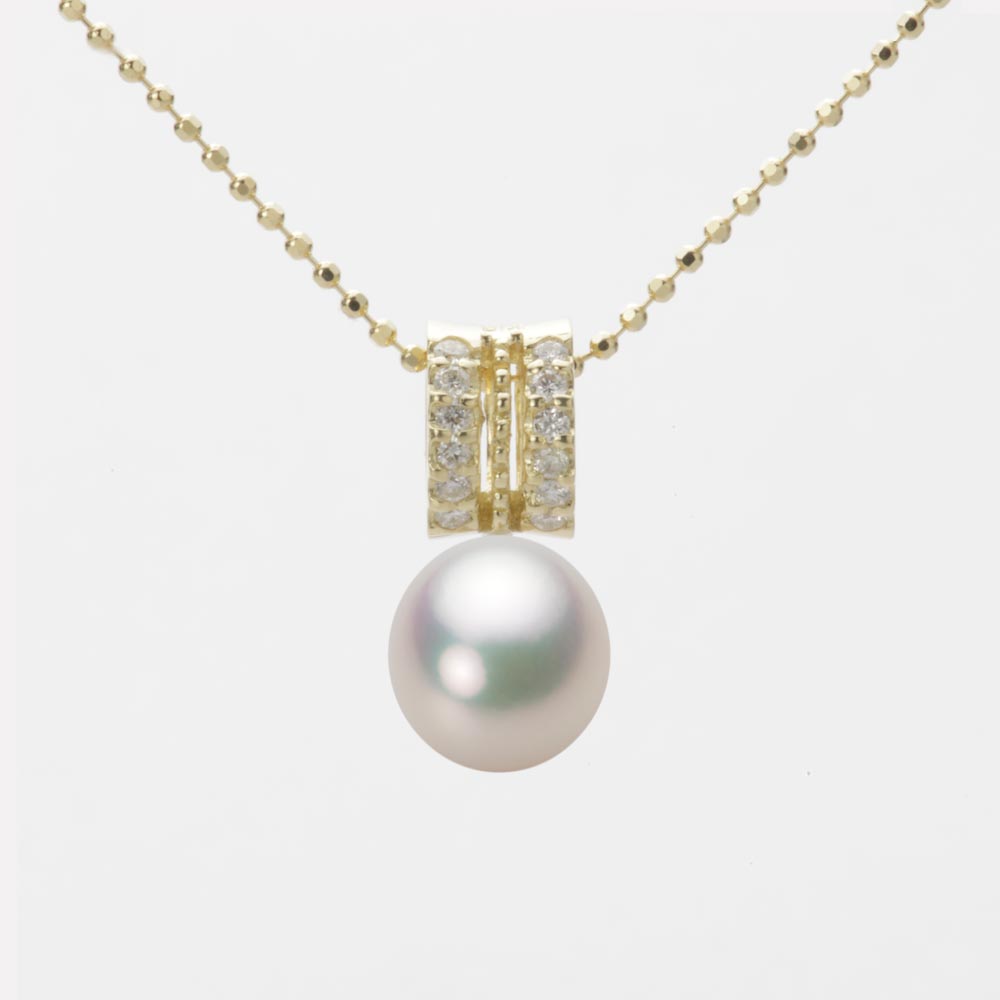 7.5mm アコヤ真珠ペンダント （シャンパンホワイト）