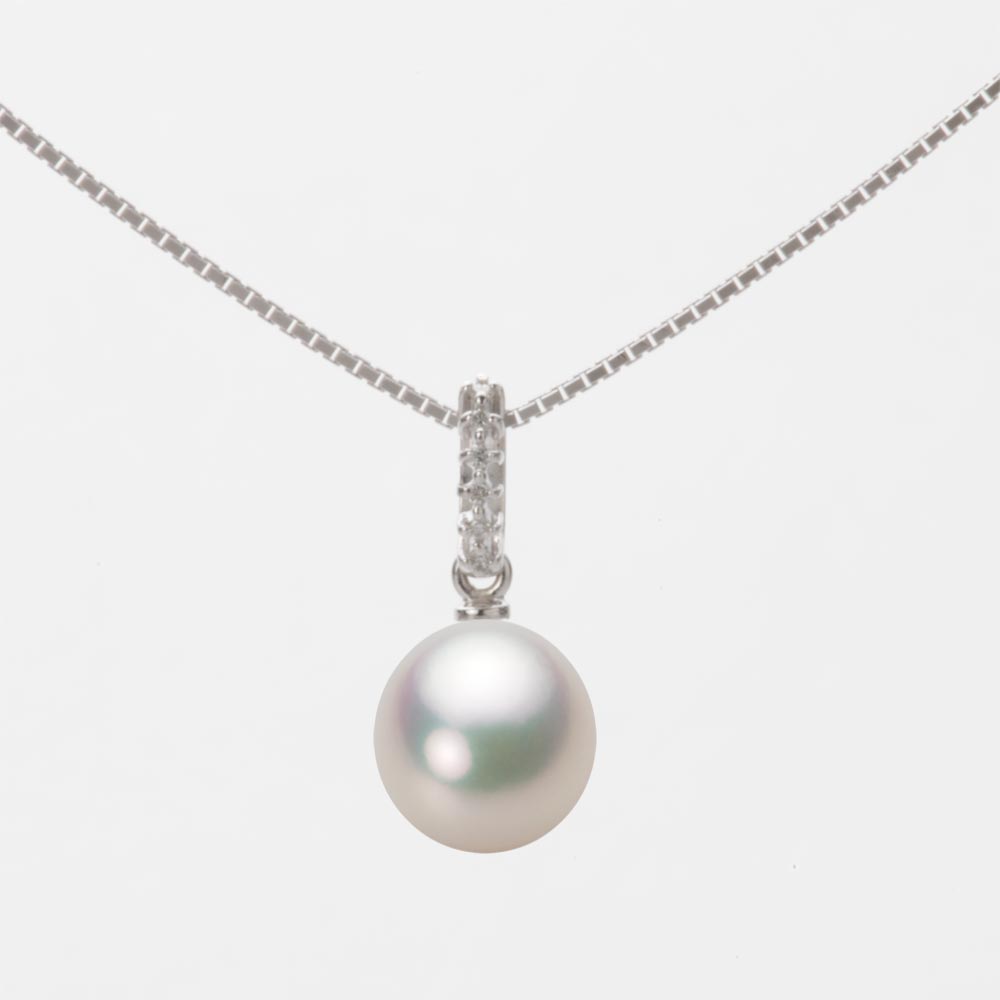 7.5mm アコヤ真珠ペンダント （シャンパンホワイト）