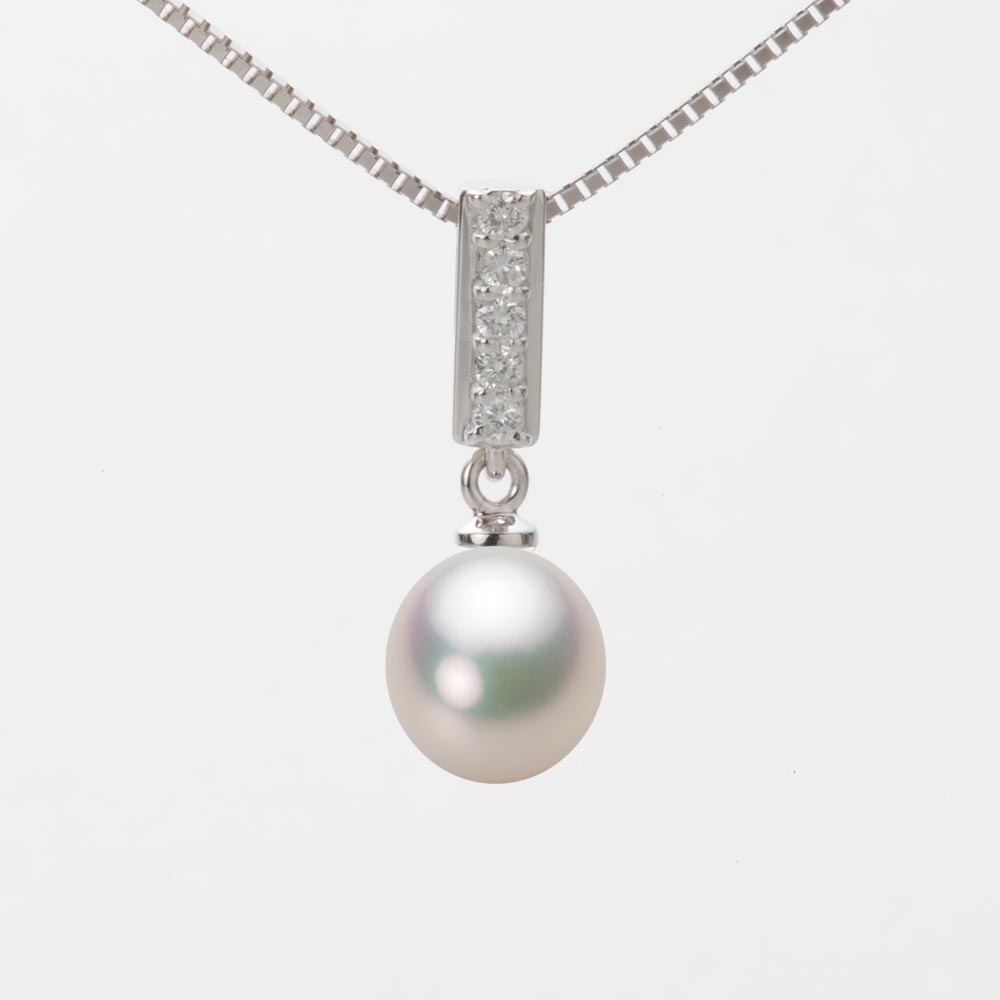 7.5mm アコヤ真珠ペンダント （シャンパンホワイト）