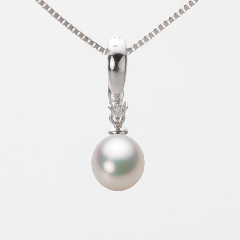 7.5mm アコヤ真珠ペンダント （シャンパンホワイト）