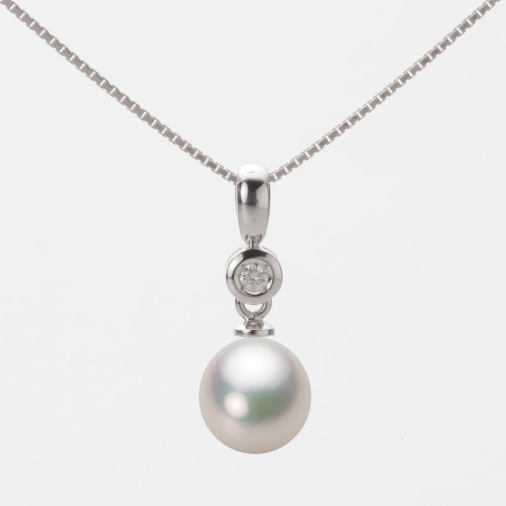 7.5mm アコヤ真珠ペンダント （シャンパンホワイト）