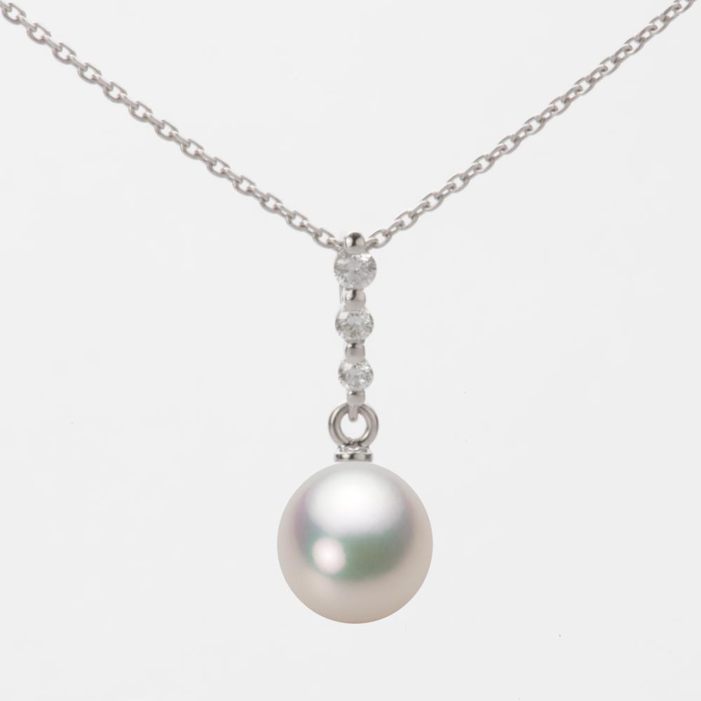 7.5mm アコヤ真珠ペンダント （シャンパンホワイト）