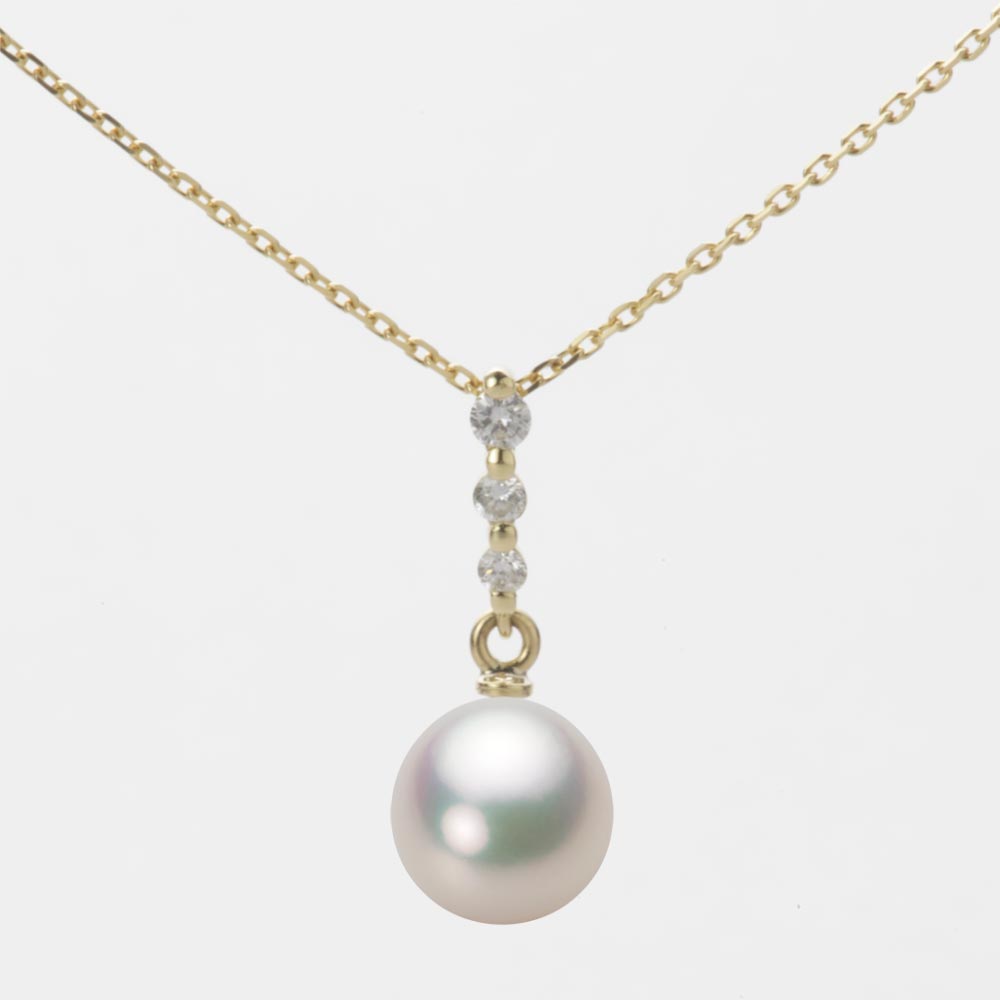 7.5mm アコヤ真珠ペンダント （シャンパンホワイト）