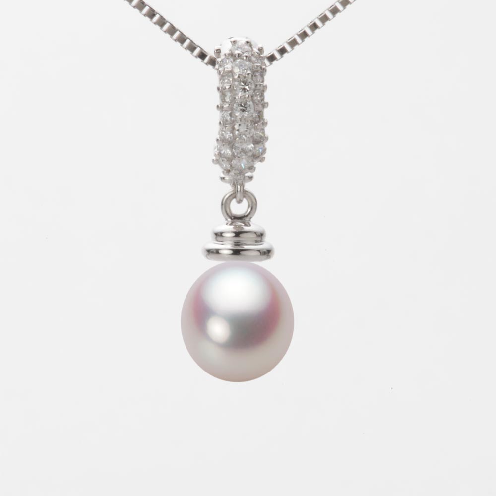 7.5mm アコヤ真珠ペンダント （ホワイトピンク・ロゼ）