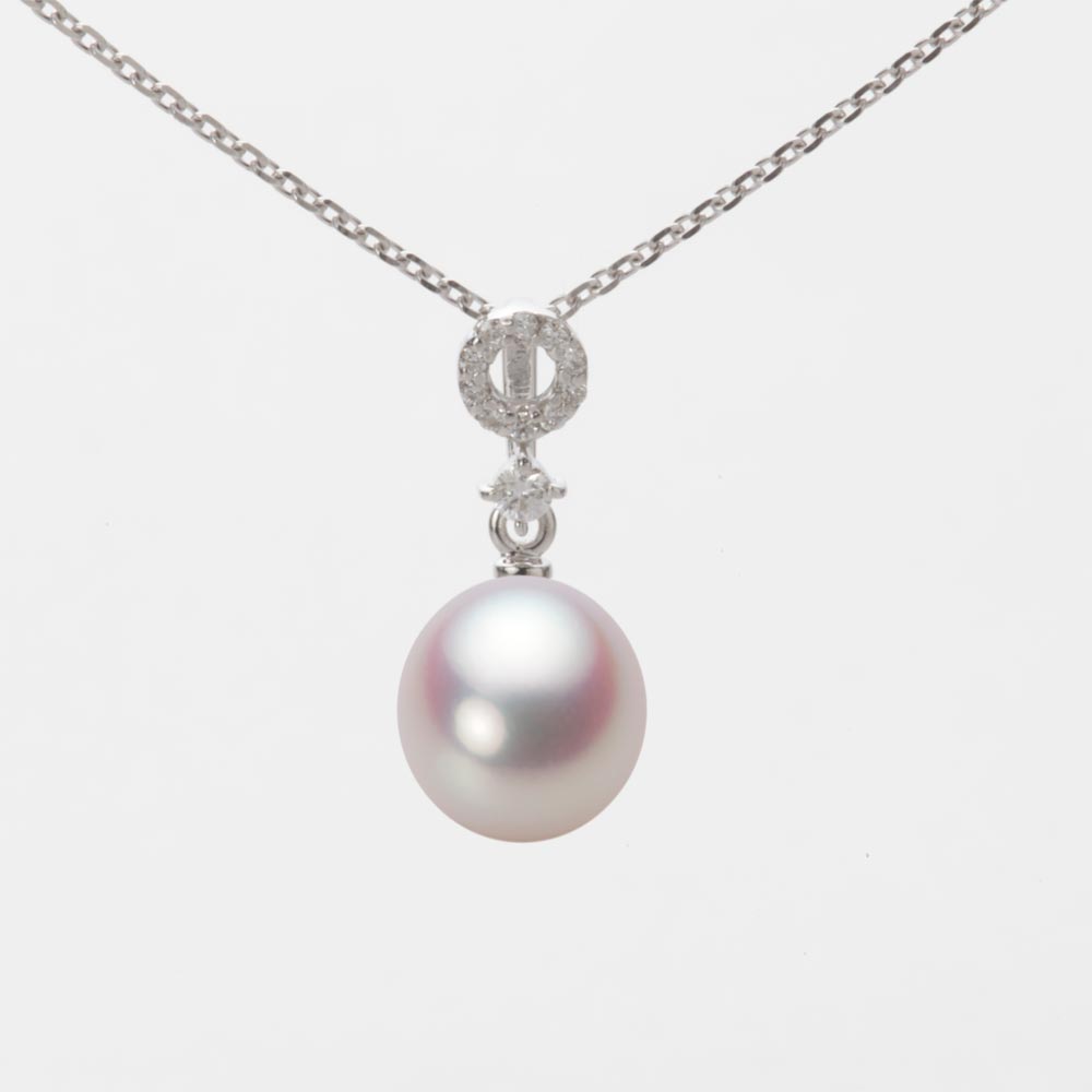 7.5mm アコヤ真珠ペンダント （ホワイトピンク・ロゼ）