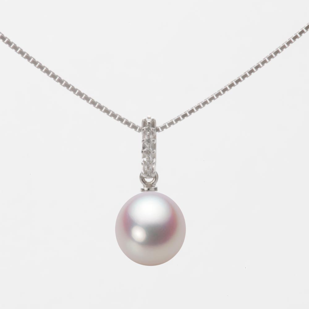7.5mm アコヤ真珠ペンダント （ホワイトピンク・ロゼ）